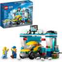LEGO City Car Wash 60362 Building Toy Set, Fun Gift Idea for Kids Ages 6+, Features Spinnable Washer Brushes and Includes an Automobile and 2 Minifigures, Medium, Small