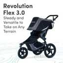 BOB Gear Revolution Flex 3.0 Jogging Stroller, Graphite Black
