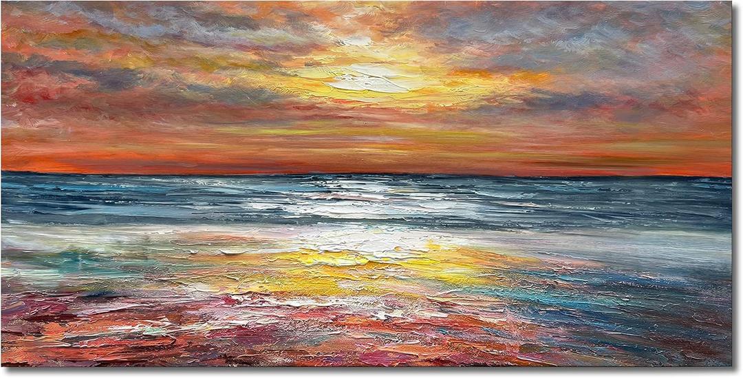 Limiyer Art 28x40 inches Hand painted Modern Abstract Oil painting Thick Texture Canvas art Oil painting Living room Bedroom office wall Decorative art (YI021)
