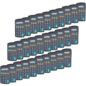 BESTWYA Calculator Small, 4 Function Calculators with Solar Power 8 Digit Small Pocket Size Desktop Handheld for Classroom Desktop Home (Black, Set of 30)