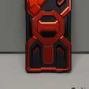 TONGATE Magnetic for Samsung Galaxy S25 Ultra Case with Privacy Screen Protector, [Compatible with MagSafe][Camera Protective Cover][Military-Grade Protection] Ring Stand Phone Case S25 Ultra, Red