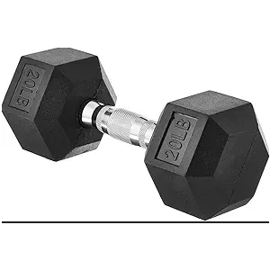 Amazon Basics Rubber Hex Dumbbell Hand Weight