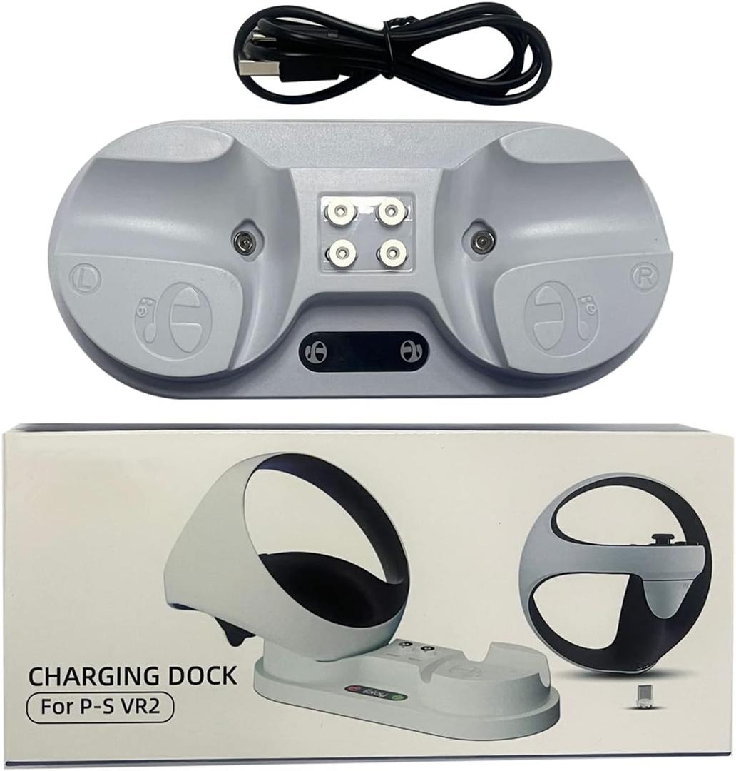 2023 Magnetic Charging Base Dual Charging Dock Station for PS5 PS VR2 Controllers Console Accessories