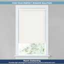 LEVOLOR Basics Cordless Fabric Roller Shade, Easy to Install Blackout Shades for Windows, Neutral White, Fits up to 34 Width and 72 Length, Home Solution for Any Space or Room Decor