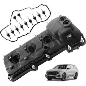 Engine Valve Cover with Gasket & Bolts for 2011-2019 Ford F-150, Explorer, Mustang, Edge, Flex, Taurus, Transit & Lincoln MKS, MKT, MKX, MKZ  3.5L 3.7L V6 | OEM Replacement (Left & Right)