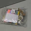 Max Fun 60PCS Halloween Crafts Painting Wooden Slices Cutouts Ornaments DIY Unfinished Pre-drilled Natural Wood for Kids Halloween Hanging Decorations