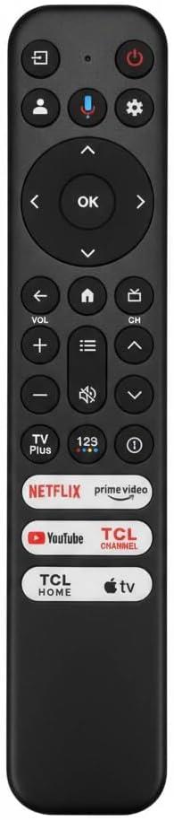 TCL Google TV Voice Remote Replacement - RC813 Bluetooth Controller with 6 Shortcut Keys Compatible with TCL Q6/Q7/QM8/S3/S4 SeriesNot Applicable to Roku TV (white)