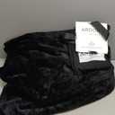 Waterproof Blanket King Size, Black & Gray 82x82"- Water Proof and Stain Resistant Blankets for Bed, Couch, Couples Fleece Moisture Absorbent, Layered Sheet Protector, Leakproof Protective Top Cover