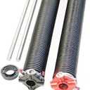 .192 x 2" x 17" Pair Of Garage Door Torsion Springs With Winding Bars