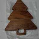 Affinity Decor Organic Acacia kitchen Cutting Chopping Board Platter Holder with Handles for Butcher Block Cheese and Vegetables Fruit & Salad (Christmas Tree Board 14"L x 11"W)