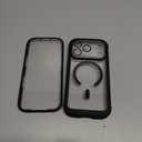 Miracase Magnetic for iPhone 17 Pro Case 6.3" [Compatible with MagSafe] Full-Body Phone Case with Built-in Glass Screen Protector & Camera Control,Drop Proof iPhone 17 Pro Cover, Black