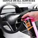 Interior Cleaner & Seat Care Spray for Tesla  Stain Remover Safe on Black & White Vegan Leather, Console & Dash, Refreshes Seats  Compatible with Model 3, Y, S, X & Cybertruck Accessories 2025/2026