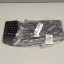 Wireless Keyboard and Mouse Combo, 2.4G Full Size Wave Keys Ergonomic Keyboard with Wrist Rest and 3-Level DPI Adjustable Wireless Ergonomic Mouse for Windows, Mac OS Desktop/Laptop/PC(Black)