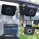 Solar Power Car Auto Air Vent Cool Fan Cooler Ventilation System Radiator Exhaust Heat Fan Automobile Fans with Rubber