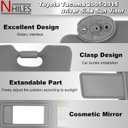 NHILES Left Driver & Right Passenger Side Sun Visors Compatible with Toyota Tacoma 2005-2015 Without Light #74320-04181-B1 74320-04180-B1 74320-04181-B1 74320-04180-B0 Grey