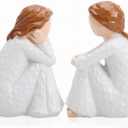 Best Friend Birthday Gifts for Women - Unique Hand-Painted Sister Figurines, Friendship Gifts for Women, Bestie Gifts, Sister Birthday Gifts Keepsake Present