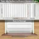 Extral Large Stone Dish Drying Mats for Kitchen Counter, 28"(L)16"(W) Quick Dry Dish Drying Mat, Collapsible Eco-Friendly Absorbent Diatomaceous Earth Mat for Dishes Cups, Match Any Countertop