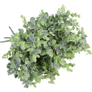 summer flower 8pcs Artificial Eucalyptus,Light Green Grey Outdoor UV Resistant Aritificial Bouguet for Decoration