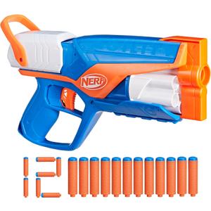 NERF N Series Agility Blaster, 12 N1 Darts Compatible Only N Series Blasters, 6 Dart Drum, Kids Outdoor Games