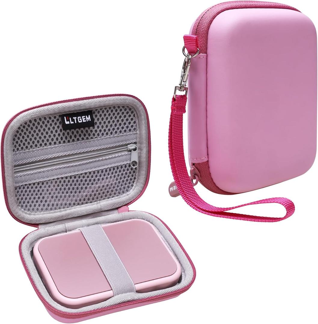 3 x LTGEM Hard Case for Canon Ivy 2 Mini/Ivy Mini Photo Printer and Canon Ivy CLIQ CLIQ+ CLIQ 2 CLIQ+2 Instant Camera Printer(Pink), 5.6 x 4.4 x 1.8 inches