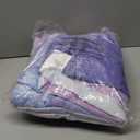 Disney Frozen 2 Lavender, Light Blue and Purple Forest Spirit 4 Piece Toddler Bed Set - Comforter, Fitted Bottom Sheet, Flat Top Sheet, Reversible Pillowcase