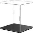 Yungyan 1 Pack Clear Self-Assembly Acrylic Display Case Transparent Dust Proof Protection Showcase for Figurine Collectibles Figures Basketball (6 x 6 x 6 Inch)