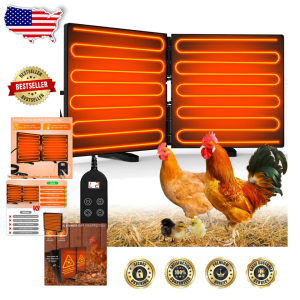 Waterproof Chicken Coop Heater with Dual Installation Options for Winter Comfort