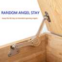 Toy Box Hinges Soft Close - Lid Support Heavy Duty Chest Soft Close Hinges for Wooden Box, Support 50lb/2pcs (APFFSY)