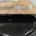 Round Black Slow Close Toilet Seat, Heavy Duty Wood Toilet Seat with Baked Enamel Finish, Support 400 bls, Toilet Lid with Soft Close Zinc Alloy Hinges, Grip-Tight Bumpers, Easy Clean, Quick-Assembly