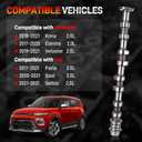 Exhaust Camshaft 24200-2E074 Compatible with Hyundai Elantra Veloster Kona, Kia Forte Soul Seltos 2017-2021 2.0L Replaces for 24200-2E084