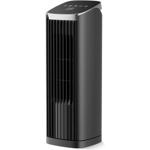 PNTCK Fan for Bedroom, 13" Tower Fan with Remote, 4 Modes 4 Speeds Max 24ft/s, 70 Oscillating Desk Fan, 12H Timer Portable Fans, Cooling Fans for Office, Home Large-13.1-Remote