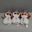 3 x Ty Beanie Boo Dave the Snowman with Hat for Christmas 2025-6"