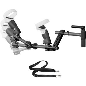 Gun Stock for Quest 2, Compatible with VR Quest2 Controller Grips for Enhance Stability and Control Magnetic Stock Rifle Adapter (Black for Quest2)