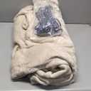 Sealy Electric Blanket Twin Size, Flannel Heated Blanket with 10 Heating Levels & 1-12 Hours Auto Shut Off, Fast Heating Warm Blanket, Machine Washable, Beige, 62 x 84 Inch