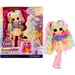 L.O.L. Surprise! OMG Sunshine Color Change Bubblegum DJ Fashion Doll with Color Changing Hair and Fashions and Multiple Surprises  Great Gift for Kids Ages 4+