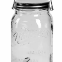 Mason Craft and More Glass Drink Dispenser with Lid - Clear