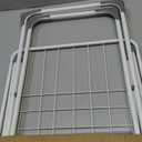 SONGMICS Clothes Drying Rack, Metal Laundry Drying Rack, Foldable, Space-Saving, Free-Standing Airer, with 2 Gullwings, Indoor Outdoor Use, Bed Linen Clothing, White ULLR540W01 (White)