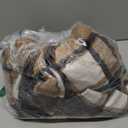 Omoone Women's Flannel Plaid Shacket Fall Oversized Long Button Down Shirt Jacket Shackets (Brown) S