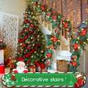 Christmas Garlands,2.7M/ 9FT Christmas Garland,Christmas Garland with Lights, and Berries and Balls,for Fireplaces,Stairs, Interior Decoration,Christmas Decoratio