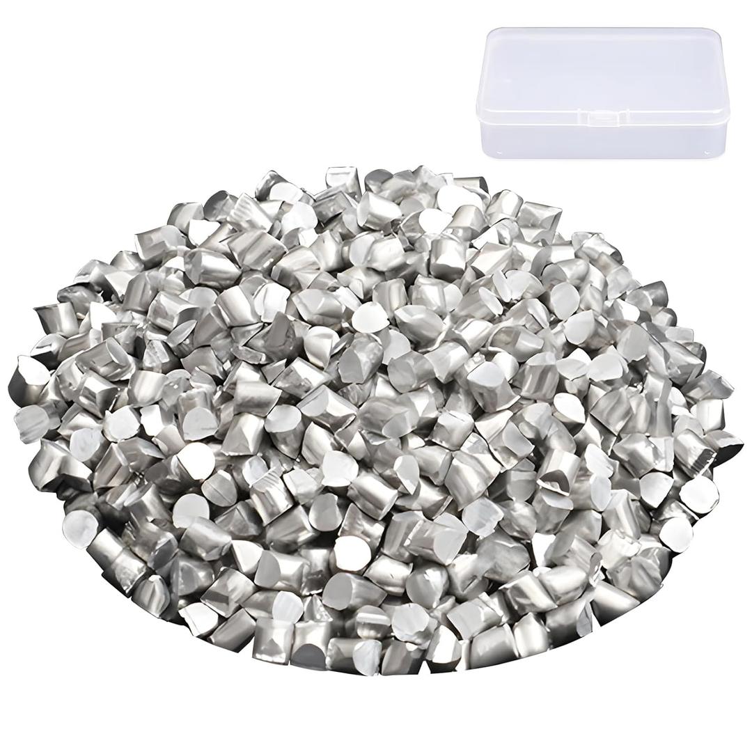 2.2LB High Purity 99.6% Raw Aluminum Pellets,Aluminum Ingot for Metal Casting,Metal Melting,DIY (2.2Pound)