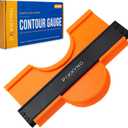 Contour Gauge Tool With Lock (10 Inches) - Contour Ruler Marking Tool - Super Gauge Shape and Outline Tool - Profile Gauge - Corner Measuring Tool for Odd Shapes - Woodworking Gifts for Men