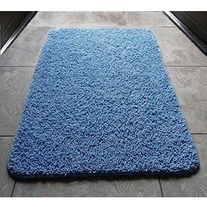 CASA TESSILE Olimpo Square Bath Mat, 28*22, Blue