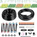 Drip Irrigation System for Watering Garden: 65FT Hydroponic Misting Device Kit with Tubing Hose for Potted Plants Outdoor Indoor Greenhouse Patio Raised Growing Flower Bed Lawn Tree