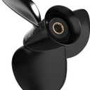 OEM 13 1/4x17 Upgrade Aluminum Propeller Fit BRP,Johnson,Evinrude,OMC Stern Drive 40-140hp(Hub Kits Included),13 Spline,Parts No. 765183,RH