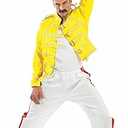 80s Rock Costume for Men, Rocker Outfit, 80s Band Attire, Mens Singer Costume, Retro Rocker Look M