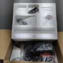 Under Desk Elliptical Machine, Electric Elliptical Leg Exerciser for Seniors with 12 Adjustable, Portable Quiet Elliptical Exercise Machine, Seated Pedal Exerciser with Remote Control (Orange)