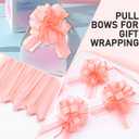 Lotus Root Pink 8 PCS Large Pull Bows,Bow for Gift Wrapping,6 inches, Wrapping Christmas, Party Birthday Gift Wedding, Valentine's Day Decorations for Boxes or Flowers
