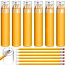 24 Pack Presharpened Pencils Bulk in Tube with Sharpener and Eraser, #2 HB Yellow Wood-cased Pencils Gift for Christmas Holiday Supplies Prize Party Favor