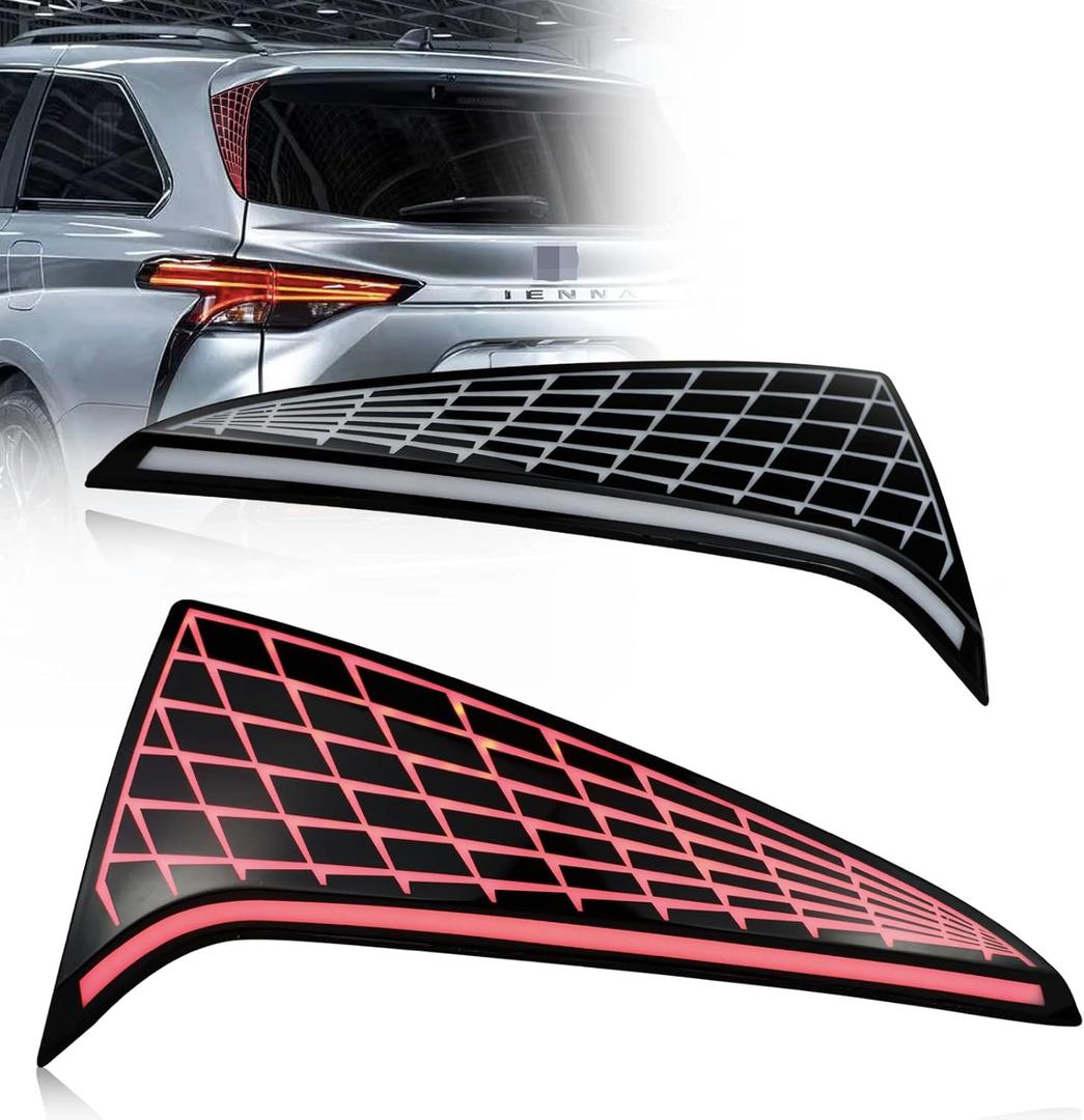 Smoked LED Rear Trunk Pillar Tail Light Column Brake Turn Signal Light Replacement Compatible with Toyota Sienna 2021 2022 2023 Plug and Play Smoked LED Rear Trunk Pillar Tail Light Column Brake Turn Signal Light Replacement Compatible with Toyota Sienna 2021 2022 2023 Plug and Play