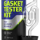 FORTIVO Head Gasket Tester Kit Over 100 Tests, Complete Combustion Leak Test System with Universal Radiator Adapter, Works on Cars, Trucks, SUVs and Leak Detection Fluid 8oz